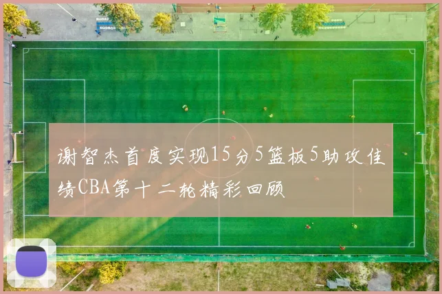 谢智杰首度实现15分5篮板5助攻佳绩CBA第十二轮精彩回顾